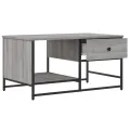 Table basse sonoma gris 85,5x51x45 cm bois d'ingénierie