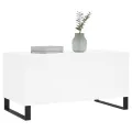 Table basse Blanc 90x44,5x45 cm Bois d'ingénierie
