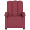 Fauteuil de massage inclinable Rouge bordeaux Tissu