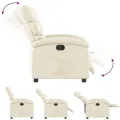 Fauteuil inclinable Crème Similicuir
