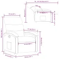 Fauteuil inclinable Crème Similicuir