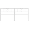Tête de lit métal blanc 200 cm