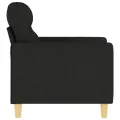 Fauteuil Noir 60 cm Tissu