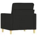 Fauteuil Noir 60 cm Tissu