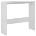 Table de bar avec 2 dessus de table Blanc 130 x 40 x 120 cm