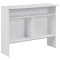 Table de bar avec 2 dessus de table Blanc 130 x 40 x 120 cm