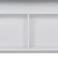 Table de bar avec 2 dessus de table Blanc 130 x 40 x 120 cm