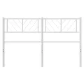 Tête de lit métal blanc 120 cm