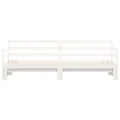 Lit de jour avec lit gigogne blanc 90x190 cm bois de pin massif