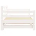 Lit de jour avec lit gigogne blanc 90x190 cm bois de pin massif