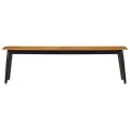 Banc 160x40x45 cm bois massif de manguier et fer