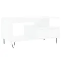 Table basse Blanc 90x49x45 cm Bois d'ingénierie