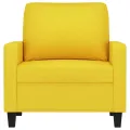 Fauteuil Jaune clair 60 cm Tissu