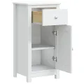 Armoire de salle de bain BERG blanc 40x34x80 cm pin massif