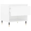Tables basses 2 pcs blanc 50x46x50 cm bois d'ingénierie