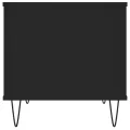 Table basse Noir 60x44,5x45 cm Bois d'ingénierie