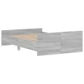 Cadre de lit tête de lit et pied de lit sonoma gris 120x190 cm