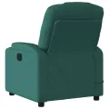 Fauteuil de massage inclinable Vert foncé Tissu
