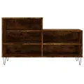 Armoire à chaussures Chêne fumé 102x36x60 cm Bois d'ingénierie
