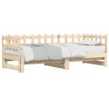 Lit coulissant 2x(90x200) cm Bois de pin massif