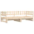 Lit coulissant 2x(90x200) cm Bois de pin massif