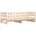 Lit coulissant 2x(90x200) cm Bois de pin massif