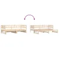 Lit coulissant 2x(90x200) cm Bois de pin massif