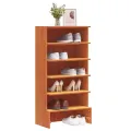 Armoire à chaussures cire marron 52x30x104 cm bois pin massif