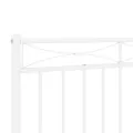 Tête de lit métal blanc 100 cm