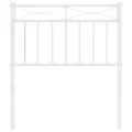 Tête de lit métal blanc 75 cm