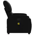 Fauteuil de massage inclinable Noir Similicuir