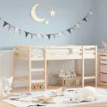 Lit mezzanine enfants échelle 90x190 cm bois pin massif