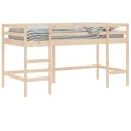 Lit mezzanine enfants échelle 90x190 cm bois pin massif
