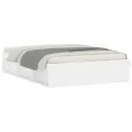 Cadre de lit blanc 135x190 cm double