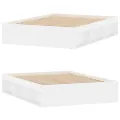 Cadre de lit blanc 135x190 cm double