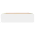 Cadre de lit blanc 135x190 cm double