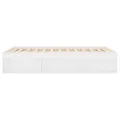 Cadre de lit blanc 135x190 cm double