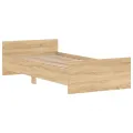 Cadre de lit chêne sonoma 100x200 cm bois d'ingénierie