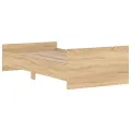 Cadre de lit chêne sonoma 100x200 cm bois d'ingénierie