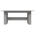 Table à dîner sonoma gris 180x90x76 cm bois d'ingénierie