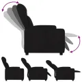 Fauteuil inclinable Noir Tissu