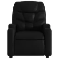 Fauteuil de massage inclinable Noir Similicuir