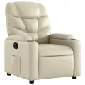 Fauteuil inclinable Crème Similicuir