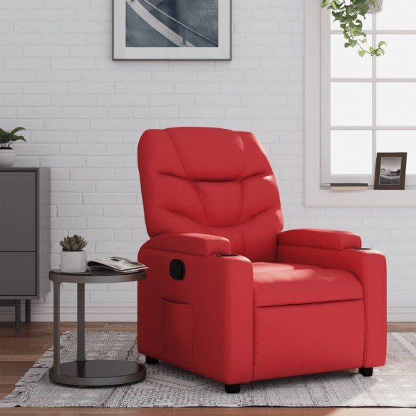 Fauteuil inclinable Rouge Similicuir