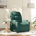 Fauteuil inclinable Vert foncé Tissu