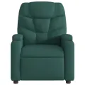 Fauteuil inclinable Vert foncé Tissu