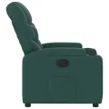 Fauteuil inclinable Vert foncé Tissu