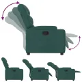 Fauteuil inclinable Vert foncé Tissu