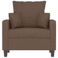 Fauteuil Marron 60 cm Tissu