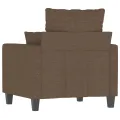 Fauteuil Marron 60 cm Tissu